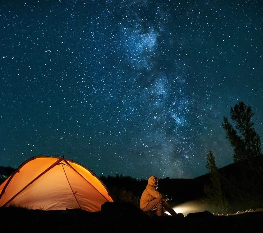 Wild camping experience in the Greek mountains