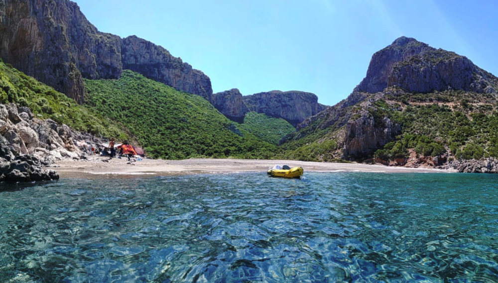 A carefully selected wild camping location in Greece